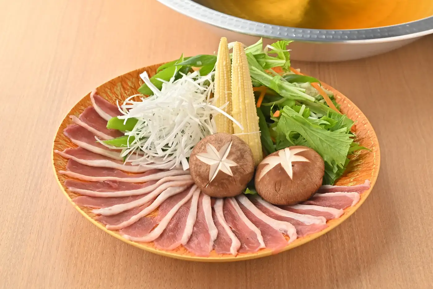 合鴨と黒毛和牛の出汁しゃぶ